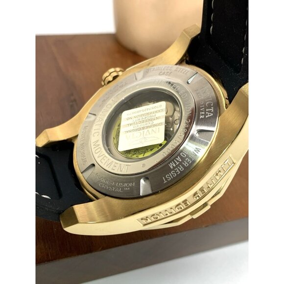 Invicta Men's Watch 30505 Pro Diver Automatic Black Dial Blue Bezel Rubber Band - Picture 7 of 15